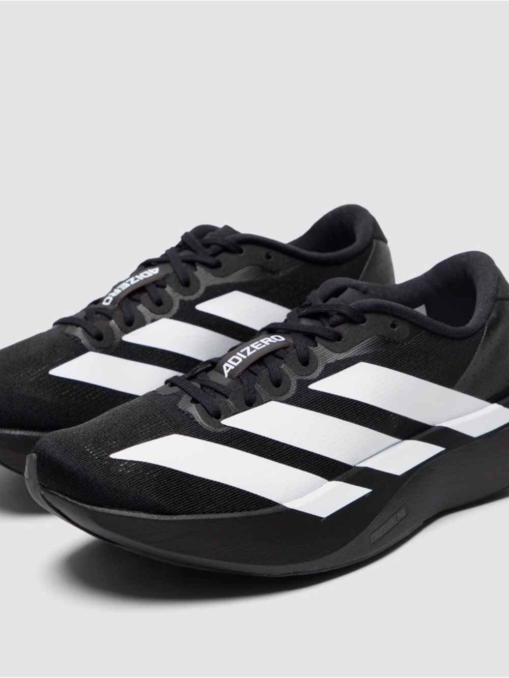 adidas Adizero Black White Women's Running Sneakers